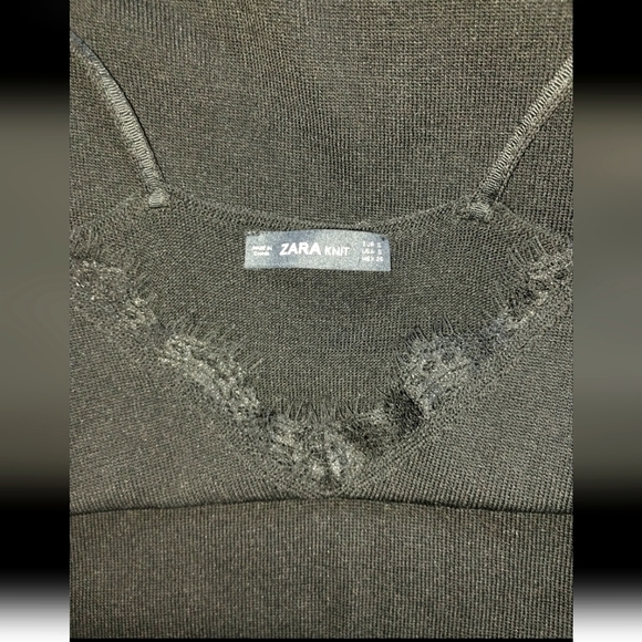 Zara long black slinky dress - Picture 2 of 2